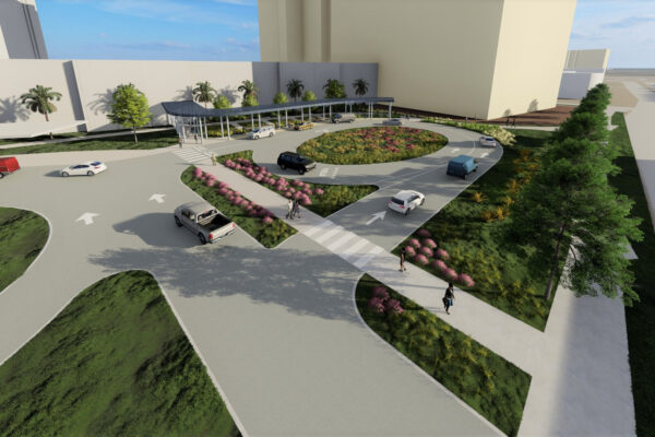UC David Health RHT Replacement Hospital Tower Roundabout