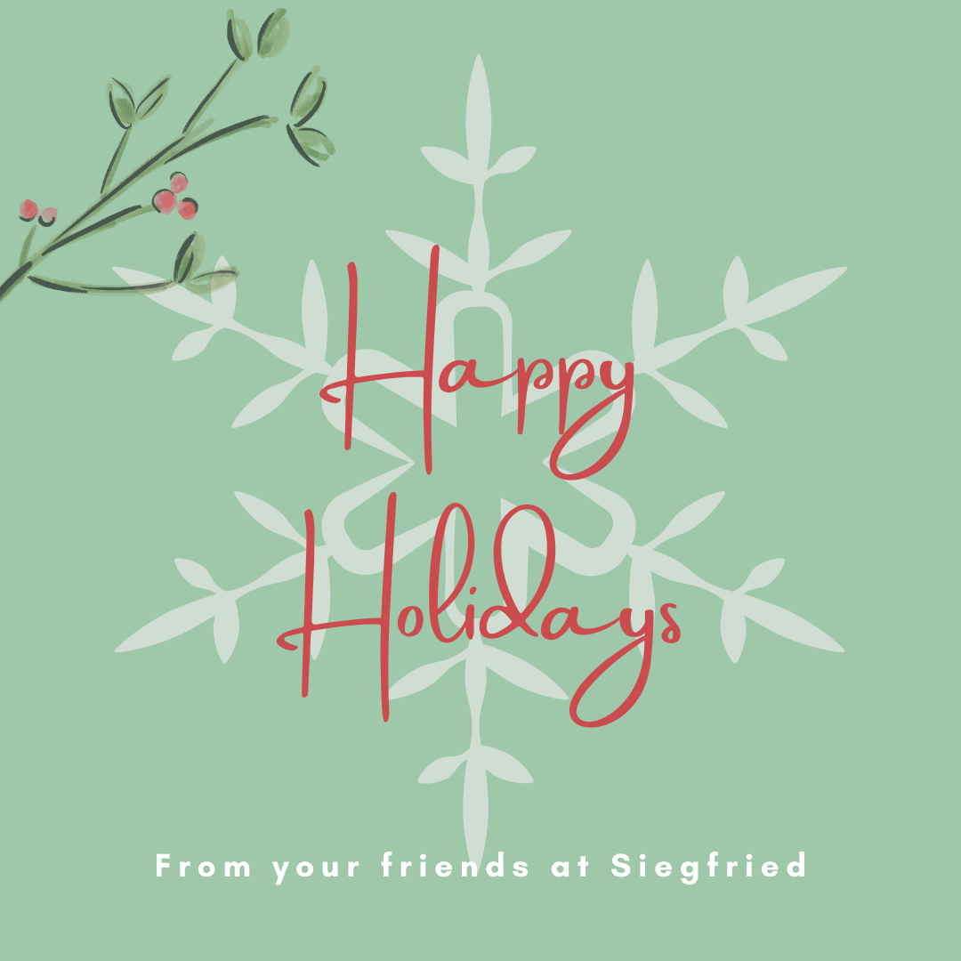 From All Of Us At Siegfried