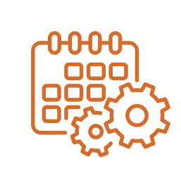Calendar & Gears icon