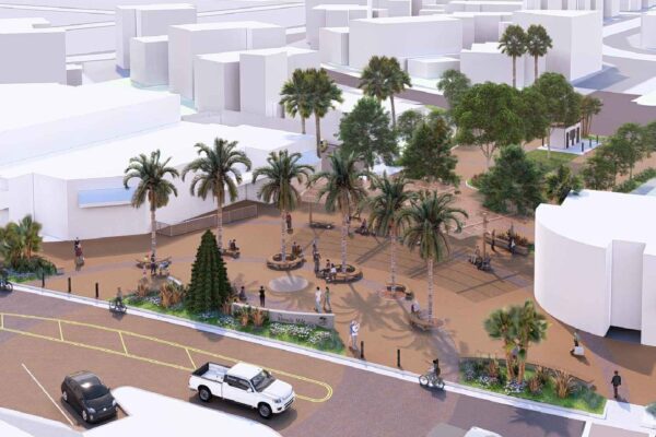 Siegfried-Miracle Mile-Tuxedo Court-Rendering-Aerial South